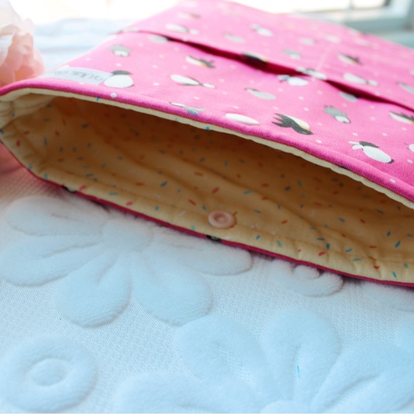 Medium Book Sleeve (Handmade) ~ White Rose Co. - Picture 3 of 5